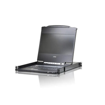 17'' wide Screen Full HD LCD console support USB DVI; HDMI; VGA W/(US99KB/USKB/SPKB)/W/(US/EU) CORD/(LONG RACK) ATEN TECH-0